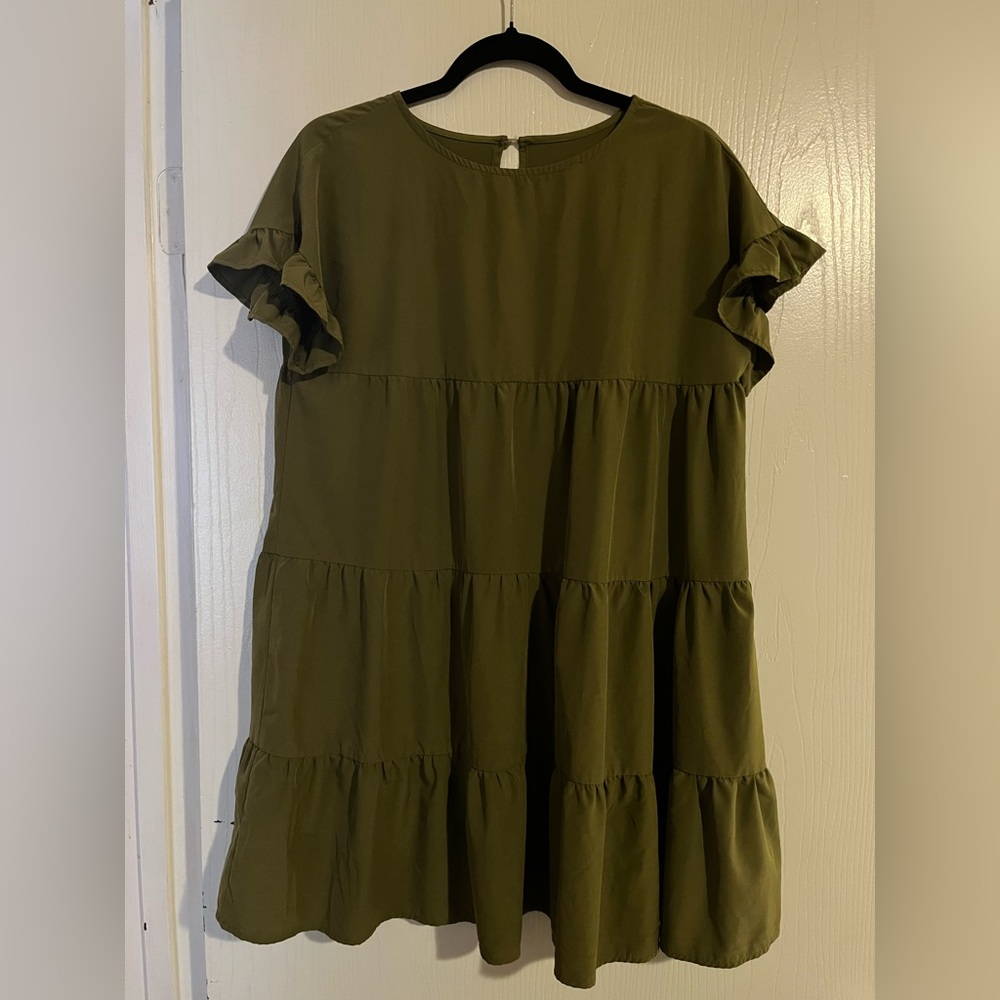 Olive Green Dress